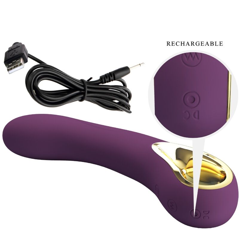 PRETTY LOVE - ETHAN RECHARGEABLE VIBRATOR LILA - Imagem de 5