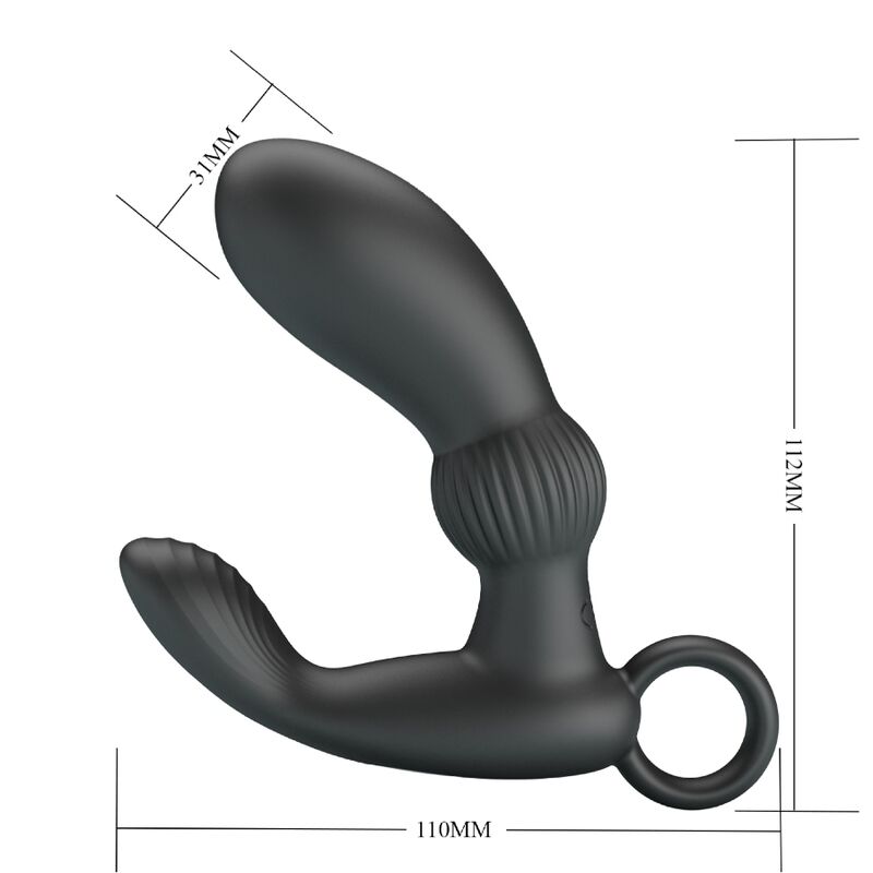 PRETTY LOVE - CAYLA ANAL VIBRATOR MASSAGER BLACK - Imagem de 5