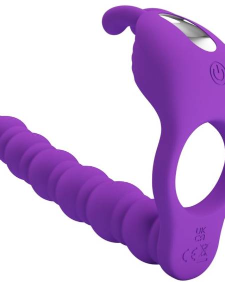 PRETTY LOVE - BLACKNEY PENIS RING WITH LILA VIBRATOR PLUG