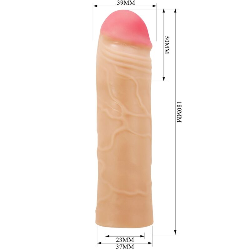 PRETTY LOVE - CHANE PENIS EXTENDER COVER FLESH - Imagem de 4