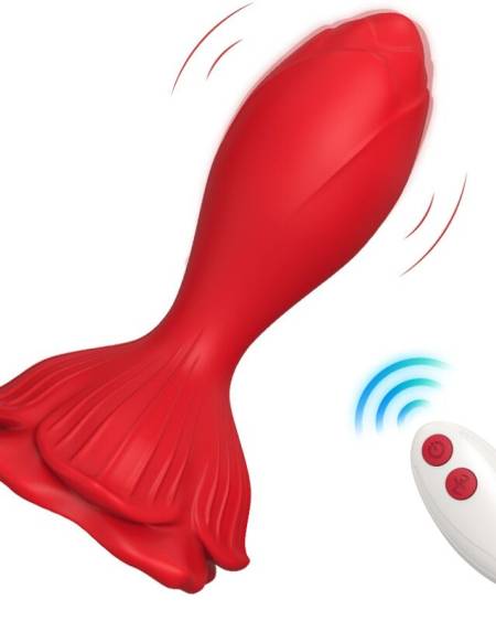 ARMONY - PINK VIBRATOR  ANAL PLUG SMALL REMOTE CONTROL RED