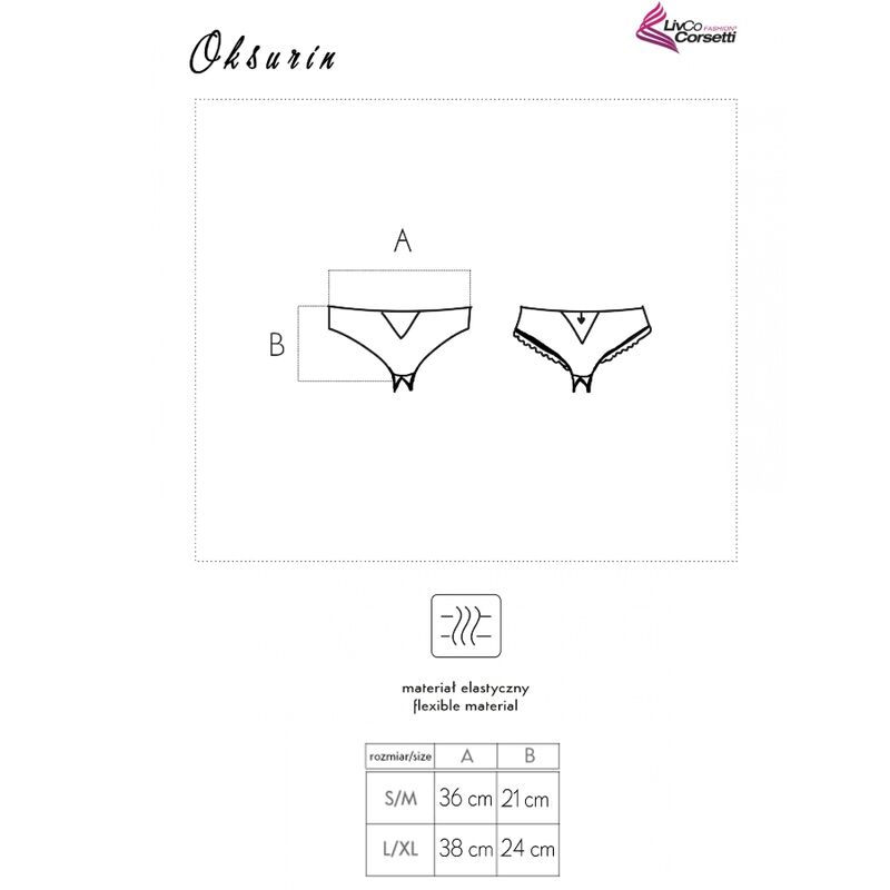 LIVCO CORSETTI FASHION - OKSURIN PANTY CON APERTURA NEGRO - Imagem de 5