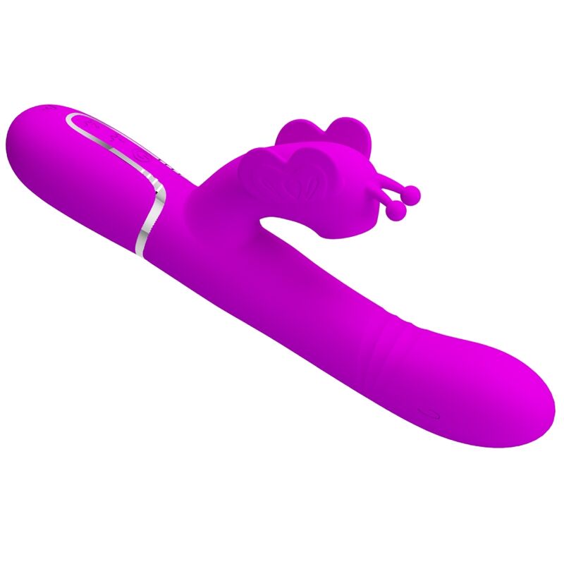 PRETTY LOVE - MULTIFUNCTION RABBIT VIBRATOR 4 IN 1 BUTTERFLY FUCHSIA - Imagem de 5
