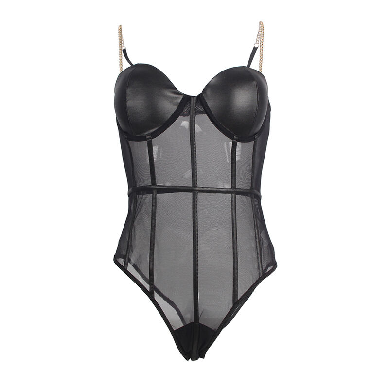 SUBBLIME - BODY TIRANTAS CADENA NEGRO S/M - Imagem de 5