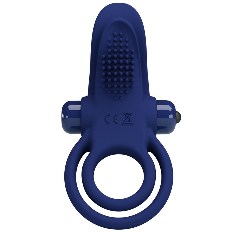 PRETTY LOVE - BRONSON DOUBLE RING WITH VIBRATION BLUE - Imagem de 2