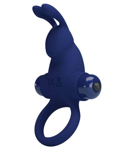 PRETTY LOVE - JIRO RABBIT RING WITH VIBRATION BLUE