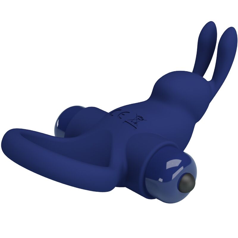 PRETTY LOVE - JIRO RABBIT RING WITH VIBRATION BLUE - Imagem de 4