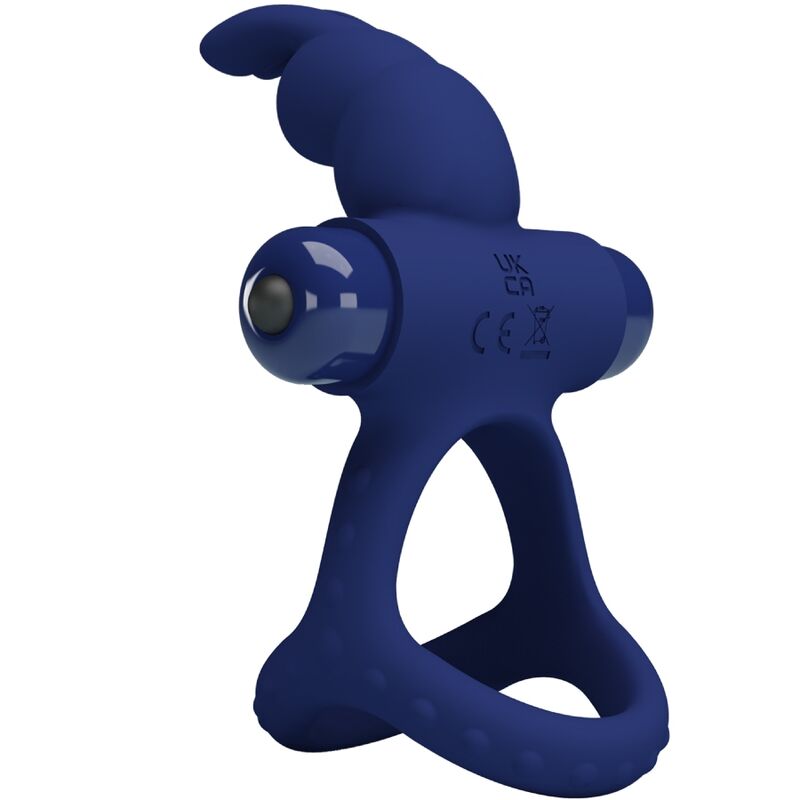 PRETTY LOVE - LUCHITO DOUBLE VIBRATING RING RABBIT BLUE - Imagem de 3