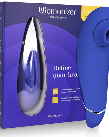 WOMANIZER - PREMIUM 2 CLITORAL STIMULATOR BLUEBERRY