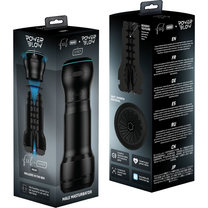 KIIROO - FEEL POCKET MALE MASTURBATOR + POWER BLOW - Imagem de 5
