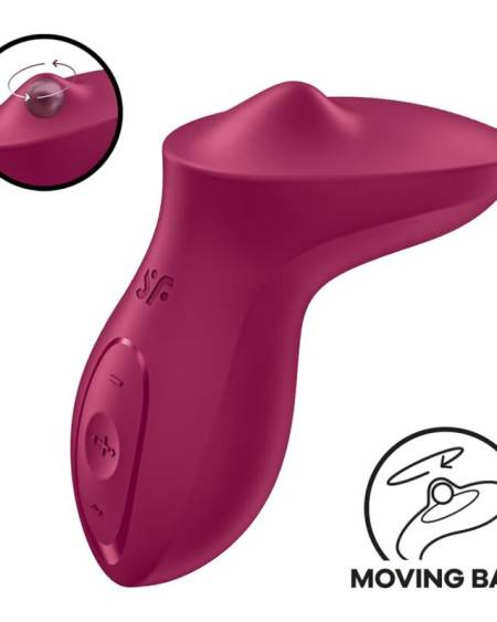 SATISFYER - EXCITERRR LAY-ON CLITORIS BERRY VIBRATOR