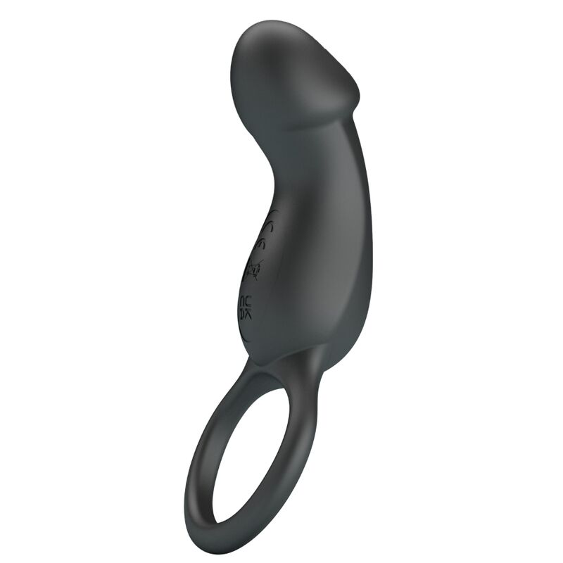 PRETTY LOVE - TRAE VIBRATING BLACK RING WITH STIMULATOR - Imagem de 3