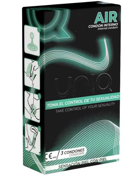 UNIQ - AIR LATEX FREE FEMALE CONDOM 3 UNITS