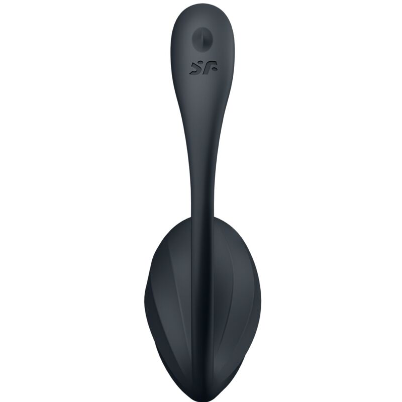 SATISFYER - RIBBED PETAL G POINT STIMULATOR REMOTE CONTROL BLACK FREE APP - Imagem de 3