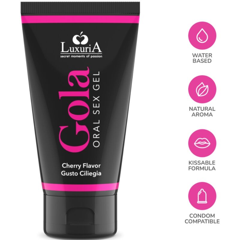 INTIMATELINE LUXURIA - ORAL SEX GEL CHERRY FLAVOR 50 ML - Imagem de 3