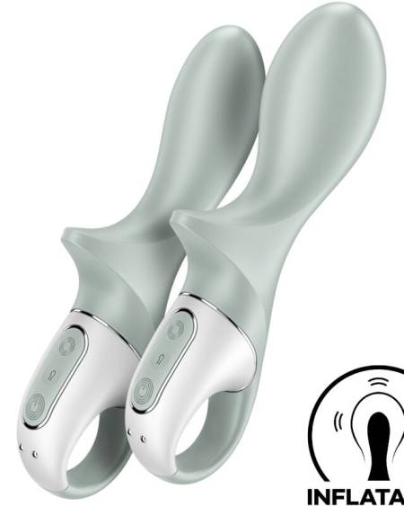 SATISFYER - AIR PUMP BOOTY 3 INFLATABLE ANAL VIBRATOR GREYGREEN
