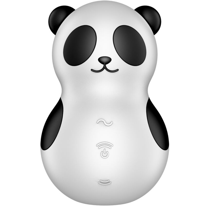 SATISFYER - POCKET PANDA STIMULATOR VIBRATOR BLACK AND WHITE - Imagem de 2