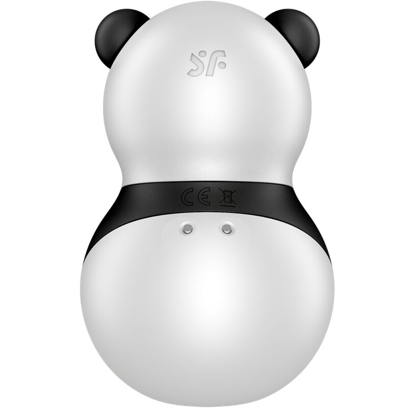 SATISFYER - POCKET PANDA STIMULATOR VIBRATOR BLACK AND WHITE - Imagem de 3