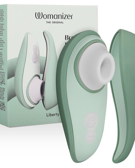 WOMANIZER - LIBERTY 2 ESTIMULADOR  SUCCIONADOR CLITORIS VERDE CLARO