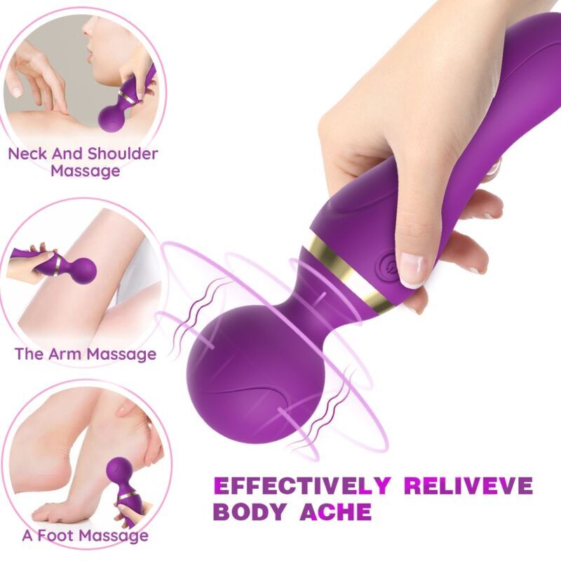 ARMONY - FREEZA MASSAGER VIBRATOR SUPER FLEXIBLE HEAD BLACK - Imagem de 3