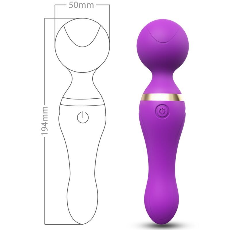 ARMONY - FREEZA MASSAGER VIBRATOR SUPER FLEXIBLE HEAD PURPLE - Imagem de 2