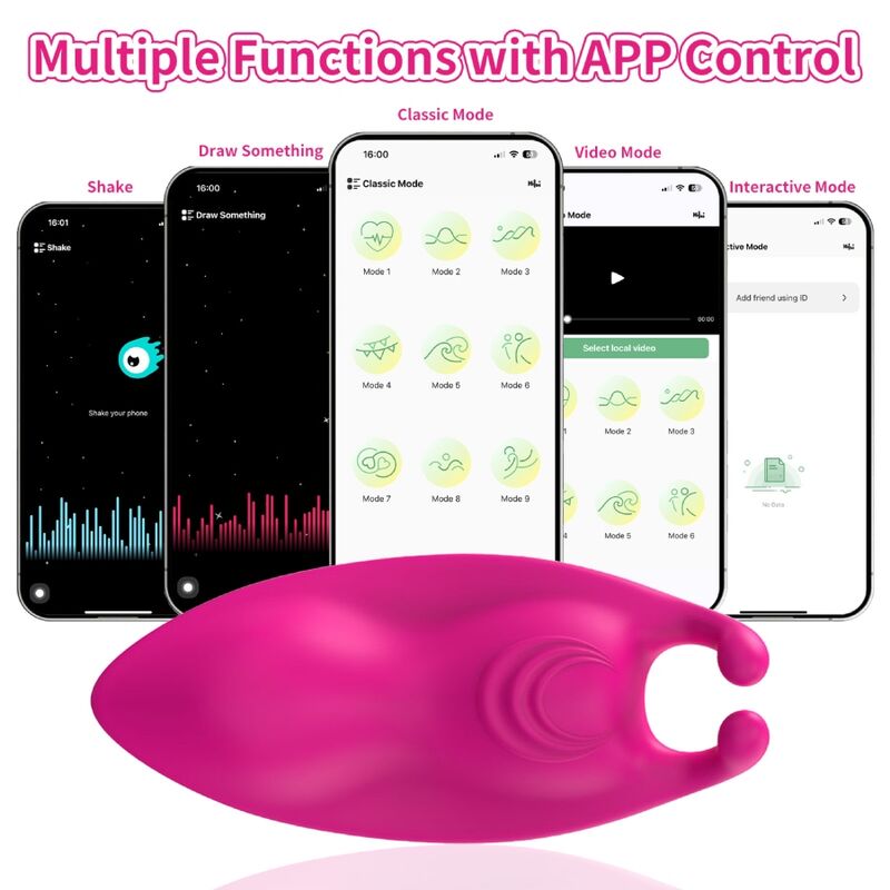 ARMONY - HONEYBEE WEARABLE PANTIES VIBRATOR G-SPOT FUCHSIA - FREE APP - Imagem de 5