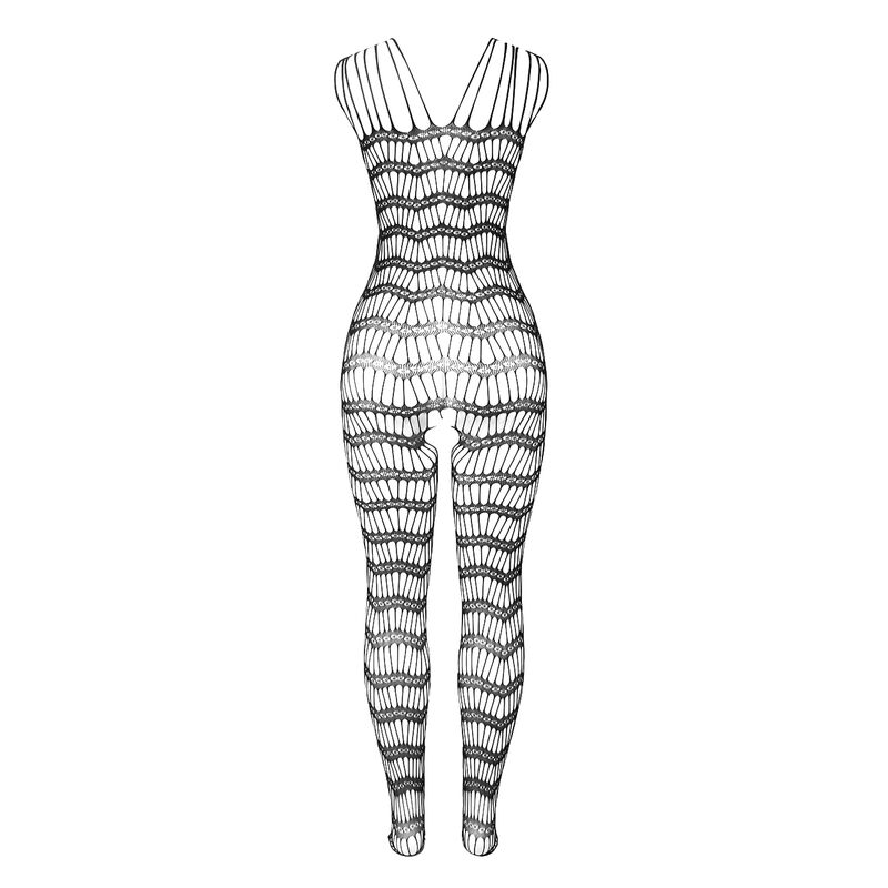 SUBBLIME - 951696 FISHNET CROTCHLESS BODYSTOCKING WITH STRAPS ON THE SHOULDERS BLACK ONE SIZE - Imagem de 5