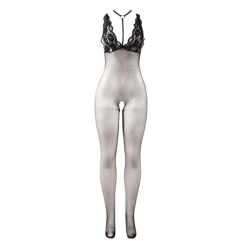 SUBBLIME - 951993 BLACK TRANSPARENT FISHNET CROTCHLESS BODYSTOCKING ONE SIZE - Imagem de 5