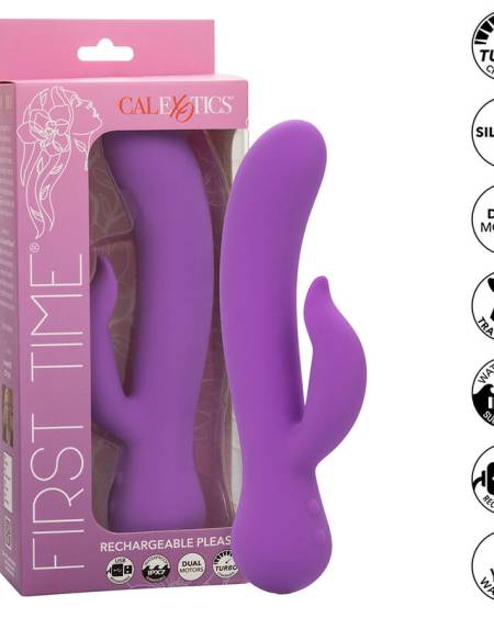 CALEXOTICS - FIRST TIME VIBRATOR PLEASER RECHARGEABLE PURPLE