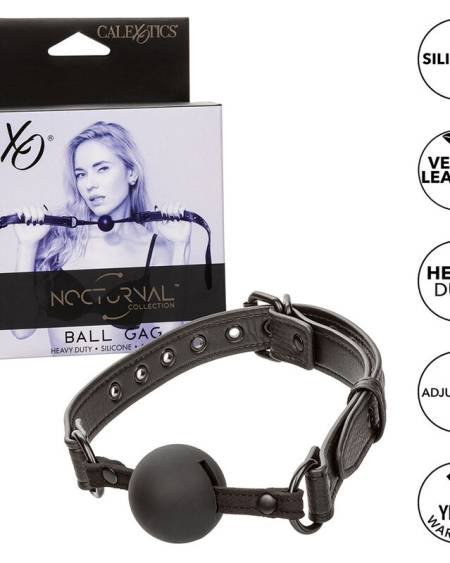 CALEXOTICS - NOCTURNAL BALL GAG SILICONE BLACK
