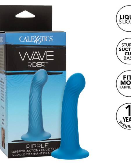 CALEXOTICS - WAVE RIDER RIPPLE ANAL PLUG BLUE