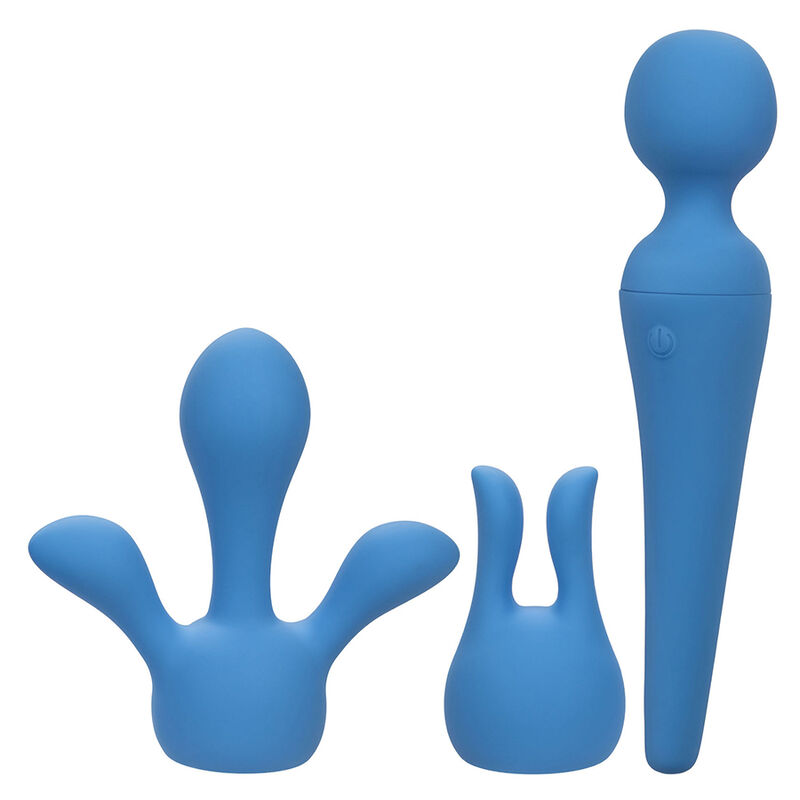 CALEXOTICS - COUTURE KIT VIBRATOR WAND 10 VIBRATIONS BLUE - Imagem de 2
