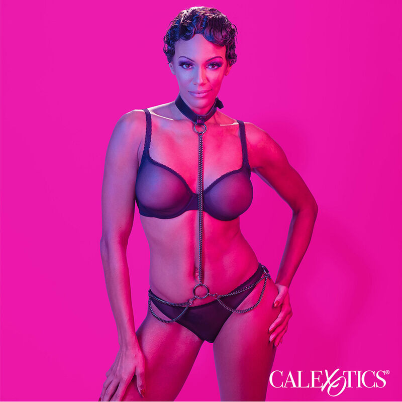 CALEXOTICS - EUPHORIA CHAIN HALTER COLLAR LEASH - Imagem de 5