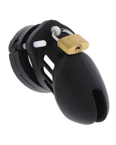 HIDDEN DESIRE - EXTREME CHASTITY COCK CAGE SILICONE SIZE S BLACK