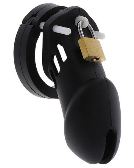 HIDDEN DESIRE - EXTREME CHASTITY COCK CAGE SILICONE SIZE L BLACK