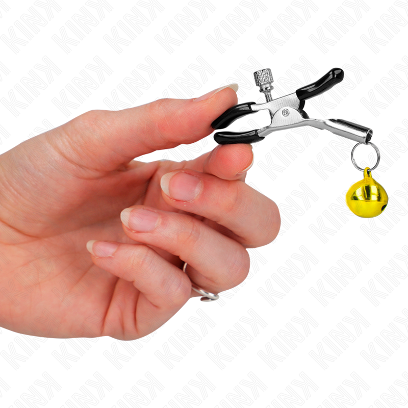 KINK - GOLD SINGLE BELL NIPPLE CLAMP 6 CM - Imagem de 4