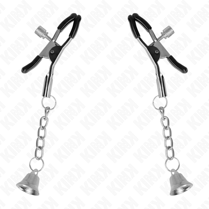 KINK - SILVER BELL PENDANT NIPPLE CLAMPS 6 CM - Imagem de 2