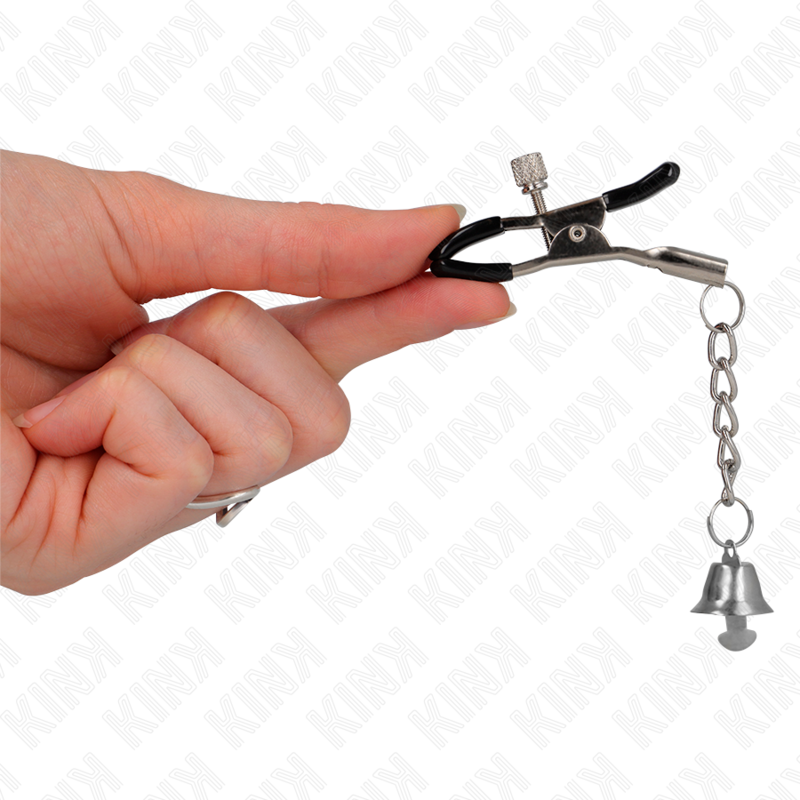 KINK - SILVER BELL PENDANT NIPPLE CLAMPS 6 CM - Imagem de 4