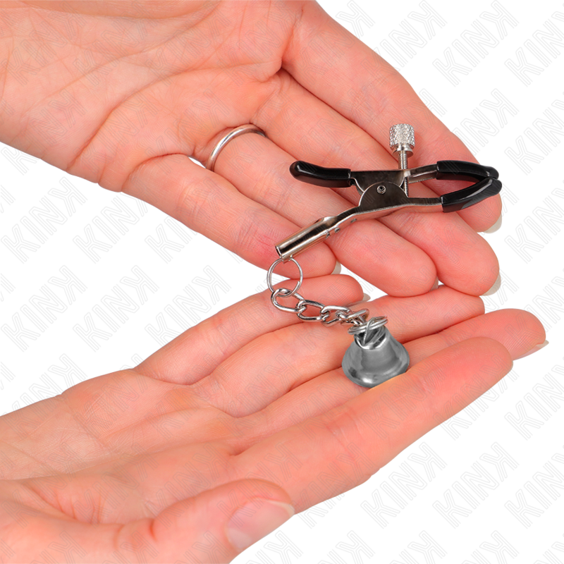 KINK - SILVER BELL PENDANT NIPPLE CLAMPS 6 CM - Imagem de 3
