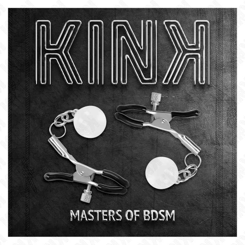 KINK - GLASS BEAD NIPPLE CLAMPS SILVER 6 CM - Imagem de 5