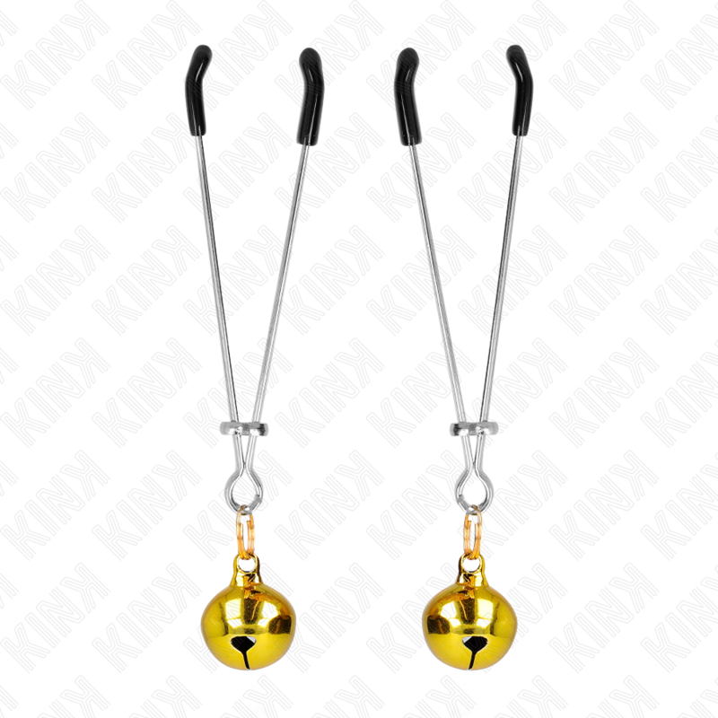 KINK - THIN BELL NIPPLE CLAMPS GOLD 7 CM - Imagem de 2
