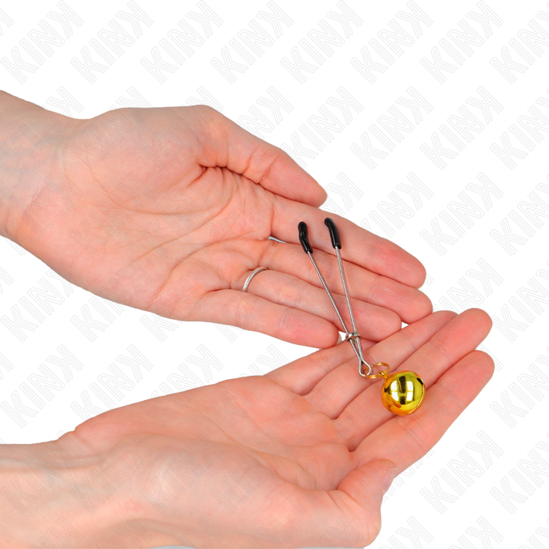 KINK - THIN BELL NIPPLE CLAMPS GOLD 7 CM - Imagem de 3