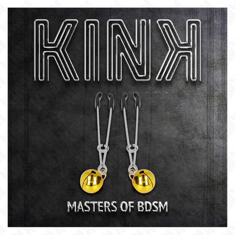 KINK - THIN BELL NIPPLE CLAMPS GOLD 7 CM - Imagem de 5