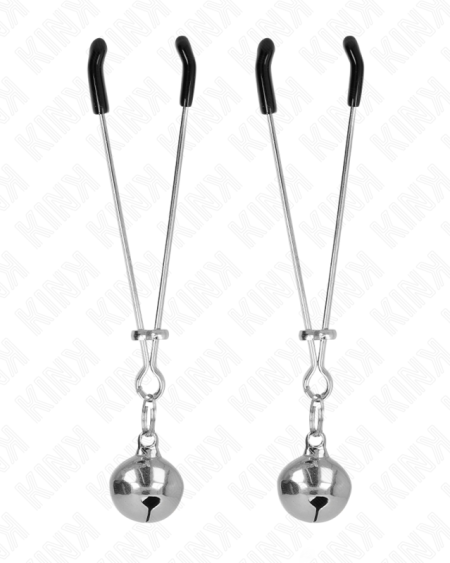 KINK - THIN BELL NIPPLE CLAMPS SILVER 7 CM