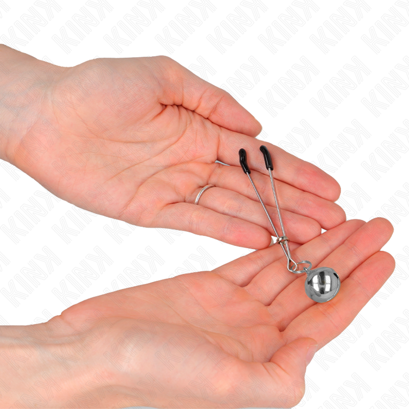 KINK - THIN BELL NIPPLE CLAMPS SILVER 7 CM - Imagem de 3