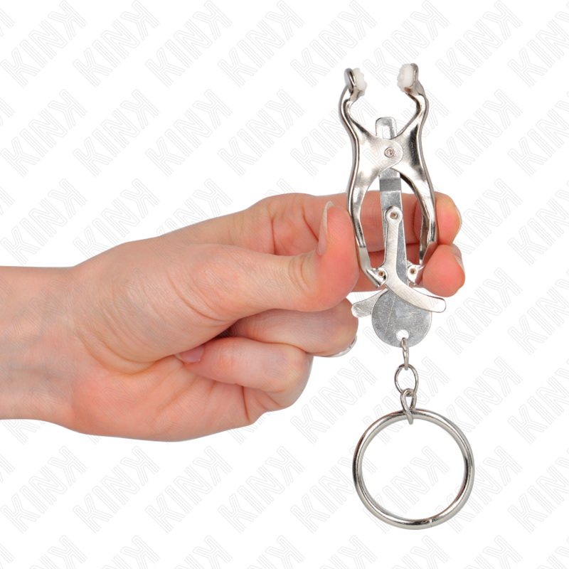 KINK - O-RING JAPANESE CLOVER NIPPLE CLAMPS SILVER - Imagem de 4