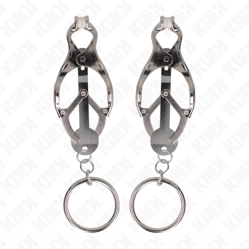 KINK - O-RING JAPANESE CLOVER NIPPLE CLAMPS SILVER - Imagem de 2