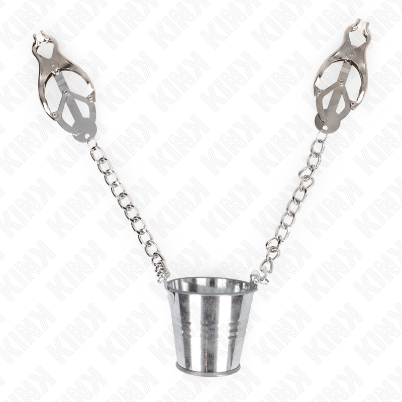 KINK - NIPPLE CLAMPS WITH A BUCKET SILVER - Imagem de 2