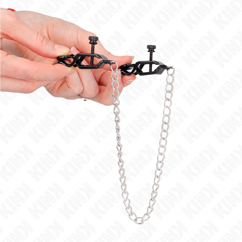 KINK - FLAT CHAIN NIPPLE CLAMPS SILVER 30 CM - Imagem de 4