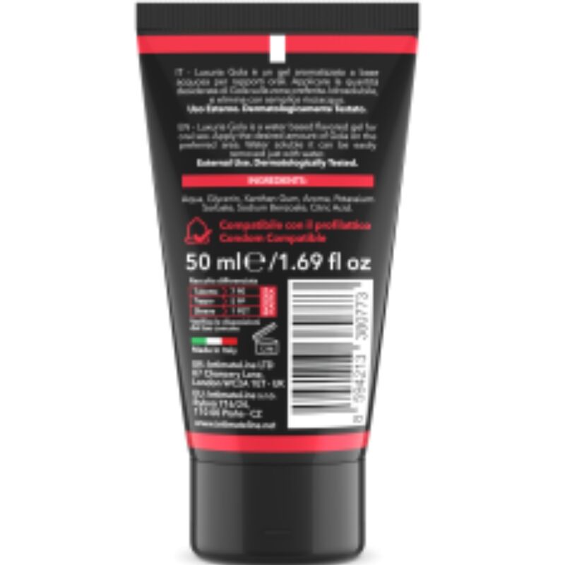 INTIMATELINE LUXURIA - ORAL SEX GEL STRAWBERRY FLAVOR 50 ML - Imagem de 2